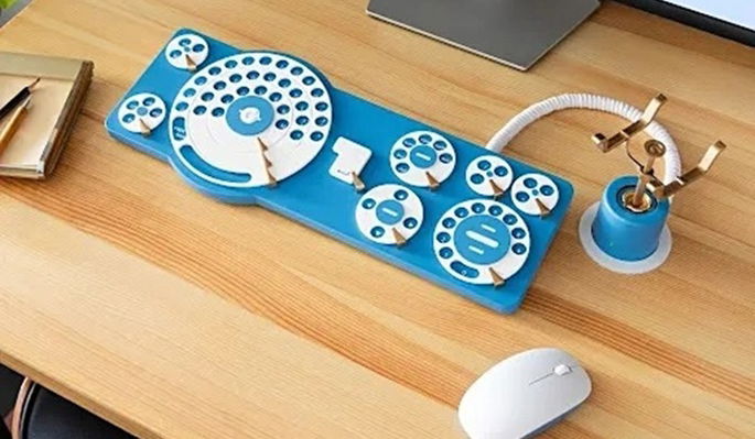 teclado de dial giratorio gboard