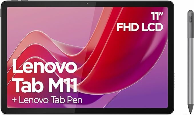 Lenovo Tablet Tab M11, pantalla táctil de 11 pulgadas, MediaTek G88, 4GB RAM, 128GB