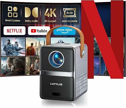 Mini proyector portátil 4K certificado por Netflix