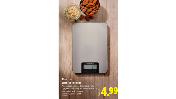 báscula de cocina en Lidl