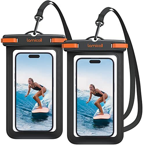 Lamicall Funda impermeable para teléfono móvil - [2 unidades]