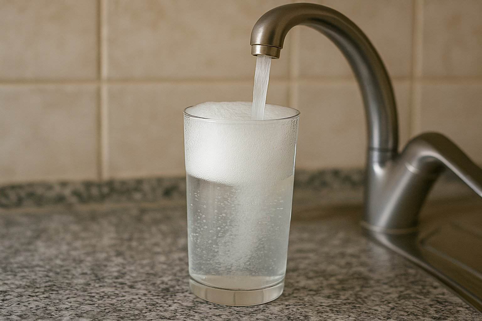 ¿Agua del grifo con espuma? Esto es lo que realmente significa