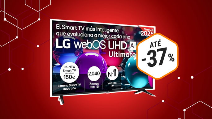 Smart TV LG 55 '' combina 4K UHD con descuento 37%