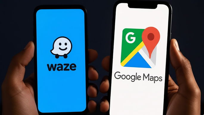 waze y google mapas