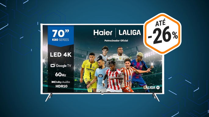 Haier 4K de 70” con 26% de descuento