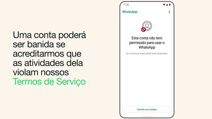 Prohibición de cuenta de WhatsApp