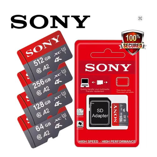 Tarjeta de memoria sd sony 1tb 512gb