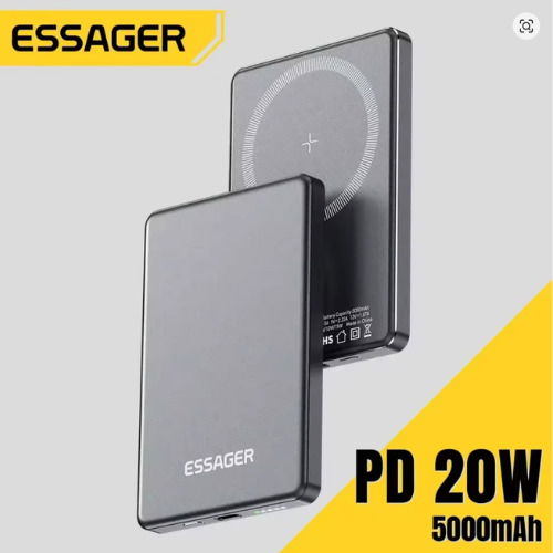 Banco de energía magnético inalámbrico delgado Essager 20W 5000mAh