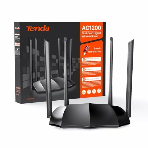 Tenda AC8 - Router WiFi AC1200, doble banda (5 GHz/2,4 GHz)