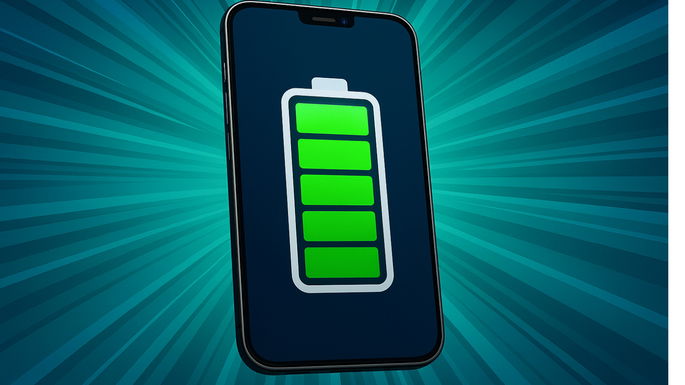Imagen que muestra la batería de un teléfono inteligente.