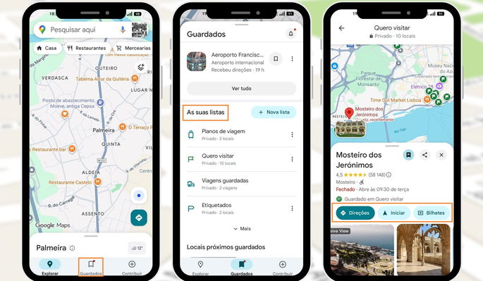 Otras funciones de Google Maps