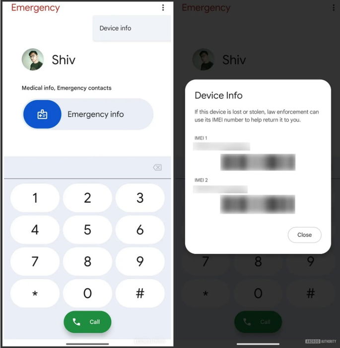 Pantalla de bloqueo IMEI de Android