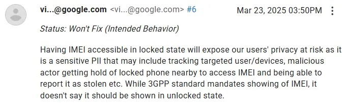 Pantalla de bloqueo IMEI de Android