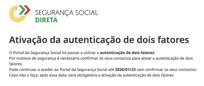 El mensaje que recibes al entrar al Portal