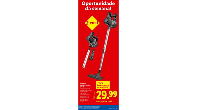 aspiradora vertical en lidl