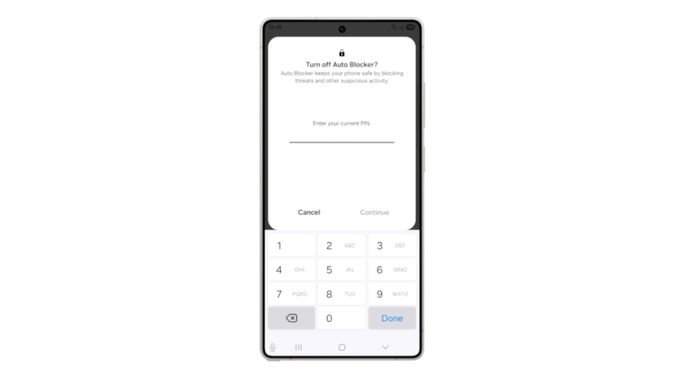 Una pantalla de bloqueo UI 8.5
