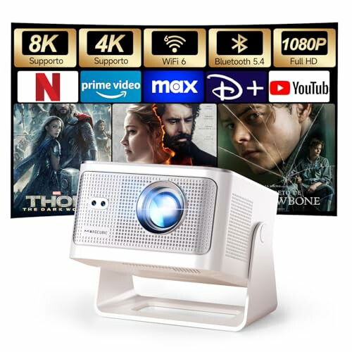 Miniproyector 4K 8K 1080P