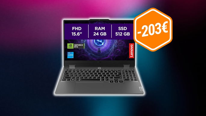 El portátil gaming Lenovo con RTX 3050, pantalla de 144 Hz y 24 GB de RAM está 203€ más barato en Amazon