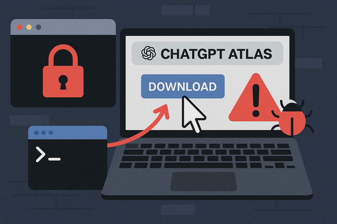 Los ciberdelincuentes crean un Atlas ChatGPT falso que roba todas las contraseñas del navegador