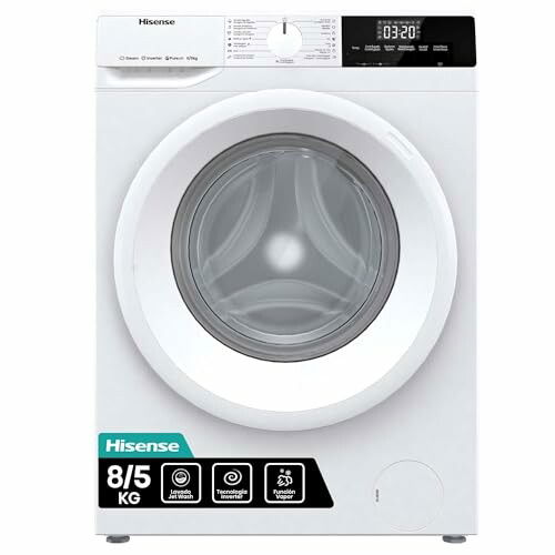 Hisense WDQE8014EVJM Lavadora secadora 8+5 kg, 1400 rpm