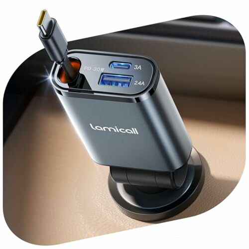 Cargador de Coche Lamicall 3 EN 1 50 W