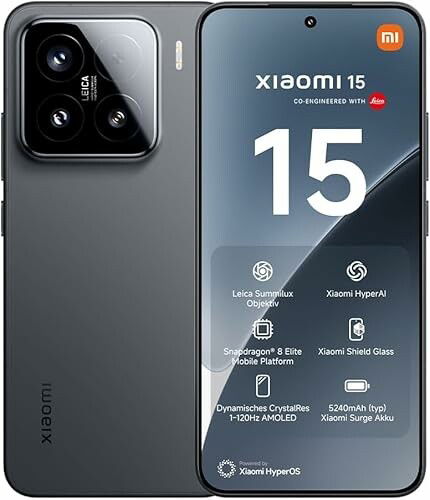 Smartphone Xiaomi 15, 12 + 256GB Procesador