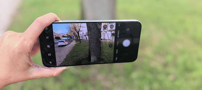 OPPO A6 Pro tomando fotos