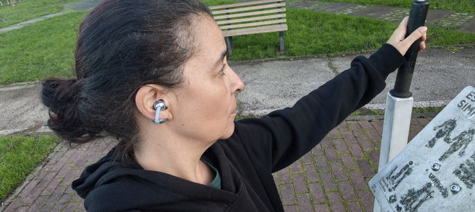 Huawei FreeClip 2 en movimiento