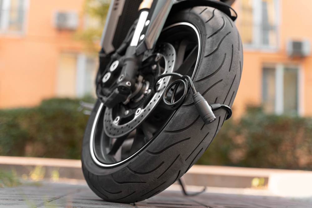scooter eléctrico de goma 