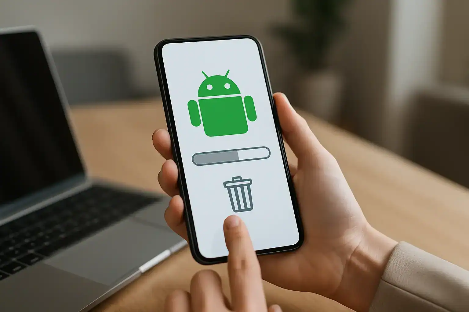 Elimine archivos innecesarios en Android para liberar espacio de almacenamiento.