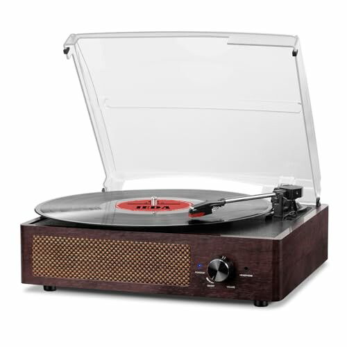 Tocadiscos Bluetooth Vintage 3 Velocidades 33 45 78 RPM