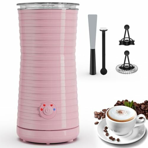Espumador de Leche 240 ml Rosa