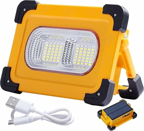 Foco LED solar recargable de 80 W