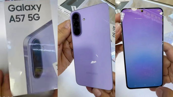 Vídeo de unboxing del Galaxy A57