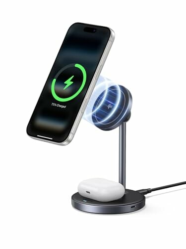 Cargador Inalámbrico UGREEN Zapix 2 en 1 Qi2 15W
