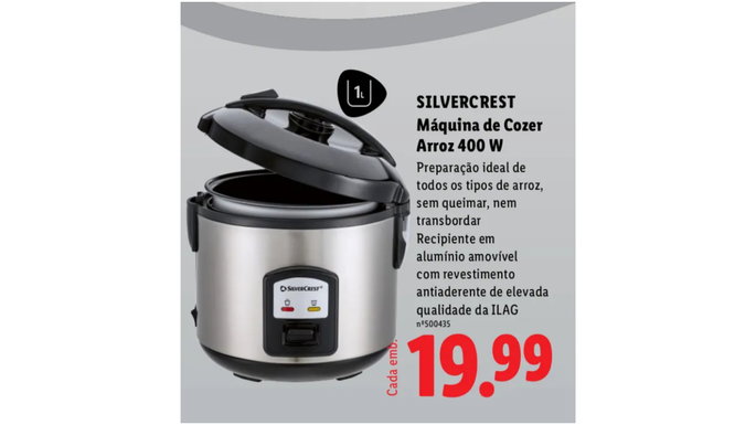 Máquina para cocinar arroz 400 W