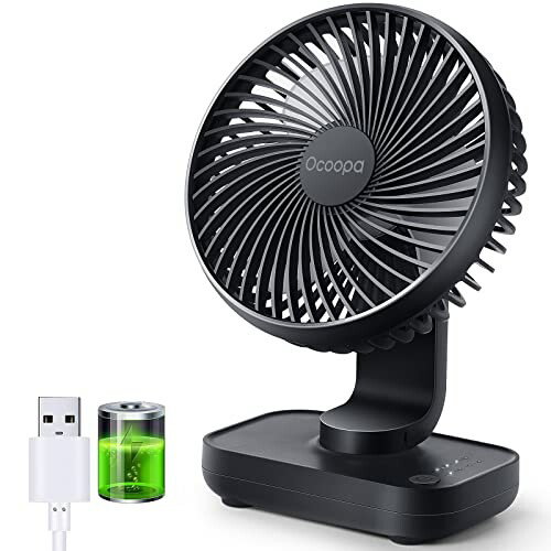 OCOOPA Ventilador de mesa recargable USB silencioso 4000 mAh