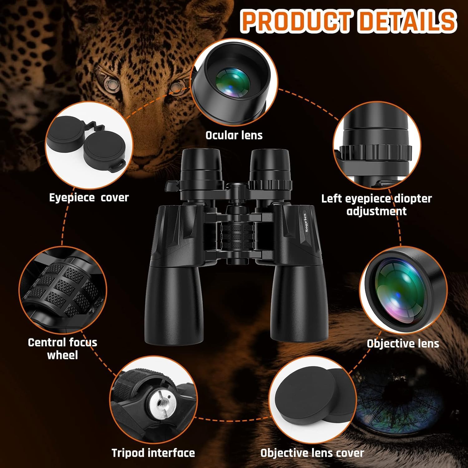 Análisis de los Prismáticos con Zoom Sogries 10-30x50