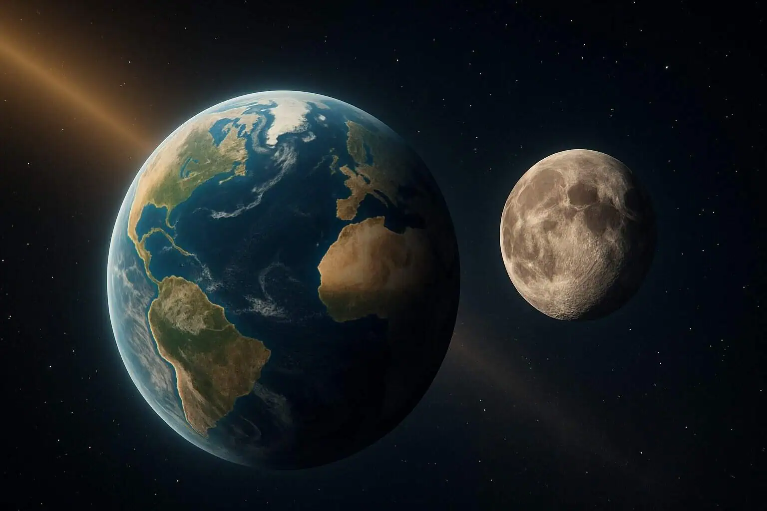 La Luna lleva millones de años robando la atmósfera de la Tierra