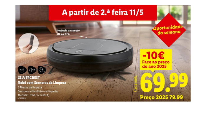 Robot con sensores de limpieza