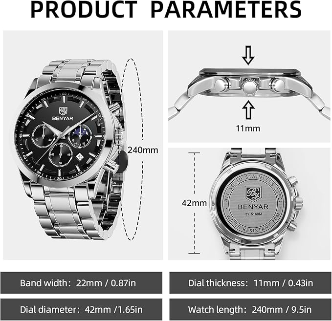 Análisis del BENYAR BY5160: ¿Merece la pena este reloj para hombre?