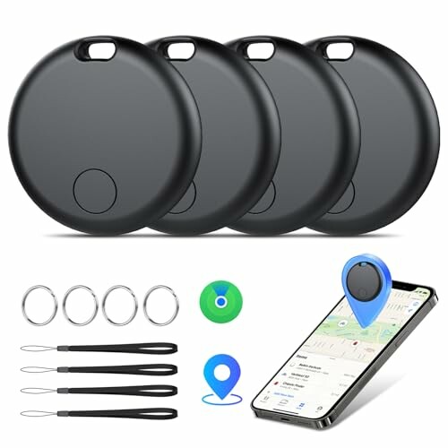 Paquete de 4 etiquetas de seguimiento de aire inteligente