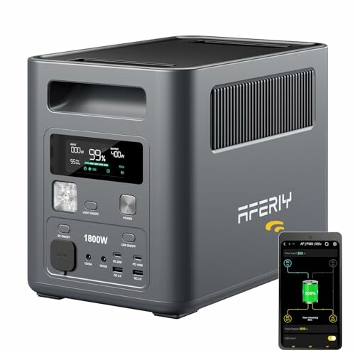 AFERIY Central Eléctrica Portátil 1800 W