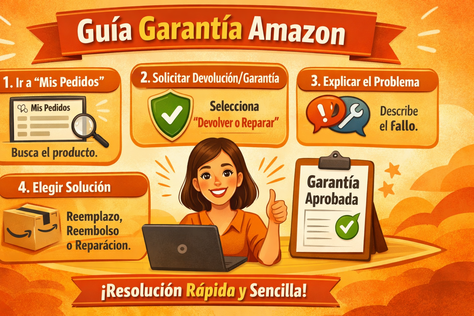 Cómo reclamar la garantía de un producto en Amazon España