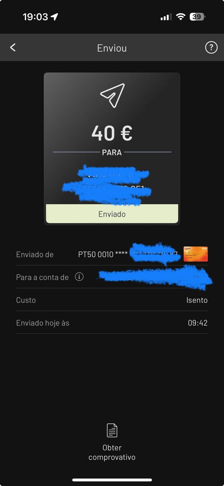 Estafa de MB Way donde recibes dinero