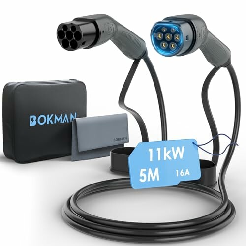bokman Cable de Carga Tipo 2 11kW 5M