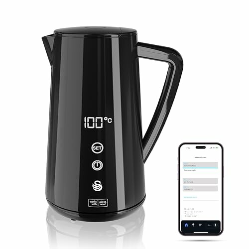 Swan Alexa Smart Hervidor de agua eléctrico WIFI Hervidor inteligente 1,5 L