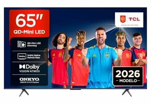TCL 65T8D Televisor 4K Mini LED QD de 65 Pulgadas