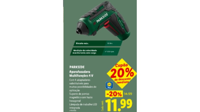 Destornillador 4V con batería