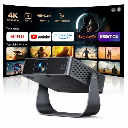 Proyector portátil 4K preparado para Netflix